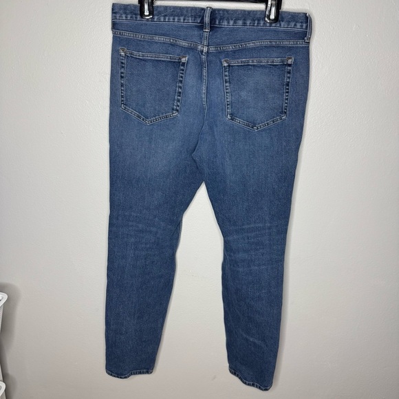 Everlane Uniform Mens The Slim Jean Size 34x32 Blue Medium Wash Stretch - Picture 8 of 9